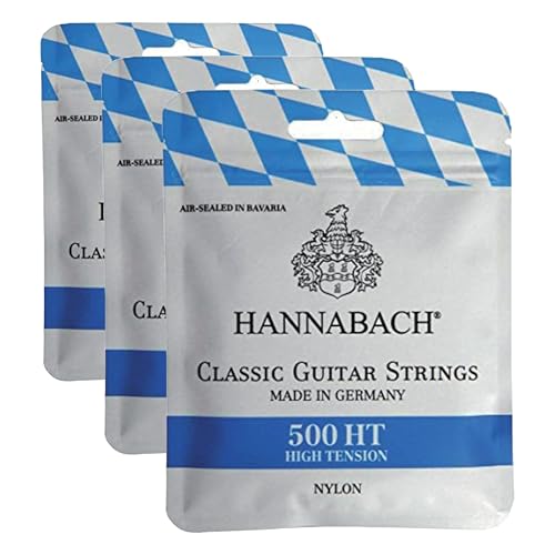 Hannabach 500HT cordes guitare classique de haute tension lot de 3