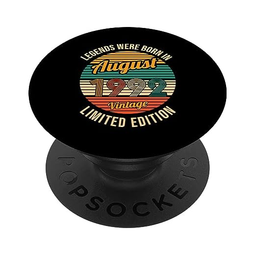 Las leyendas nacieron en Agosto 1992 Cumpleaños 31 PopSockets PopGrip Intercambiable