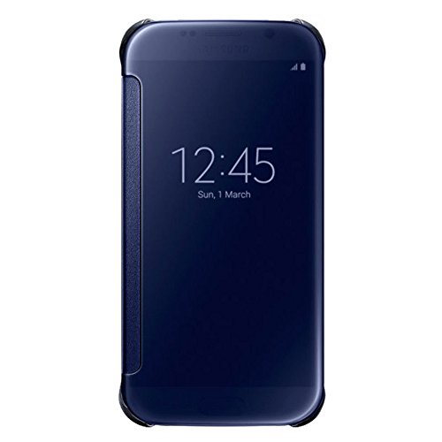 Samsung Handyhülle Schutzhülle Protective Case Cover mit Clear View Klarsicht Cover für Galaxy S6, schwarz Samsung Handyhülle Schutzhülle Protective Case Cover mit Clear View Klarsicht Cover für Galaxy S6, schwarz