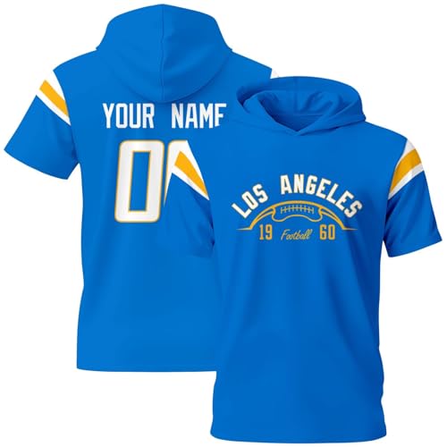 ANTKING Short Sleeve Hoodie T-Shirt Custom Name Number for Men Youth Gifts