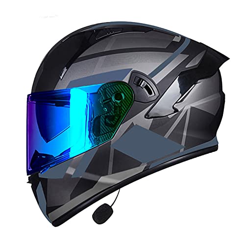 NBMNN Casco Integrale,Caschi Bluetooth Flip up