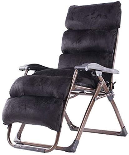 Chaise longue pliable portable avec coussins et inclinaison réglable outdoor