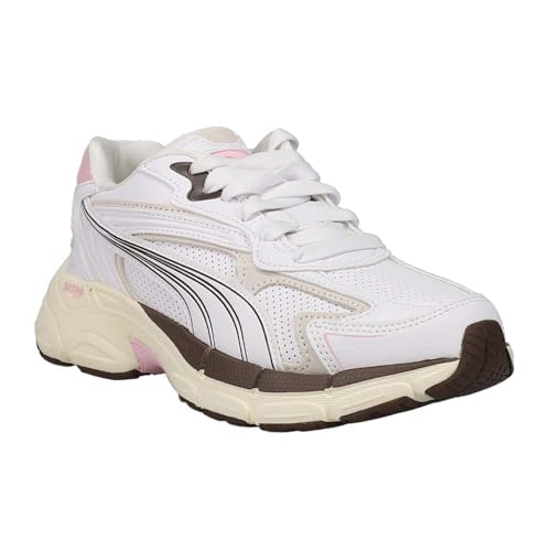 PUMA Womens Teveris Nitro Preppy Lace Up Sneakers Shoes Casual - White - Size 11 M2