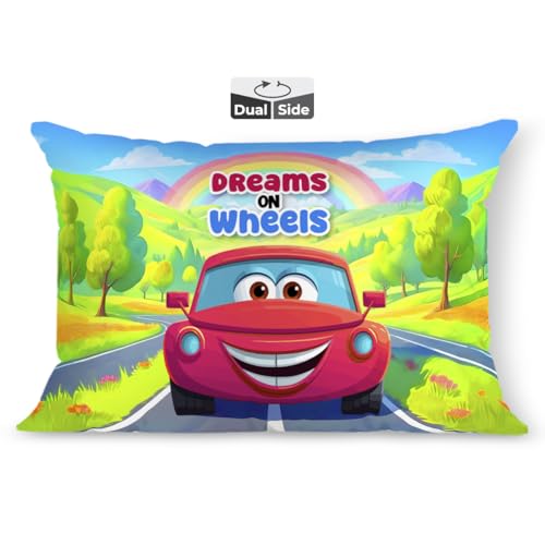 Image of Brizberry Kids Pillow Cushion with Super Soft Fabric | Animal & Cartoon Prints | 12x18 inches (Design 6)