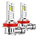 GleamFlex H11 H8 LED Fog Light Bulbs, 12,000 Lumens, 6000K Cool White, H8/H16/H11 LED Fog Lights with Turbo Cooling Fan, IP68 Waterproof, Fog lights for Car Suv Powersports, Pack of 2