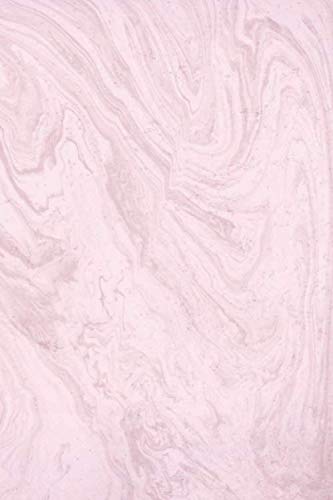 Notebook - 古典的なノート、ライン付きの本、ピンクの大理石、120ページ、6x9インチ、男性と女性、娘と息子用、ギフトとして