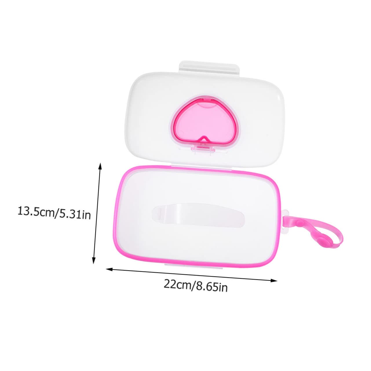 ERINGOGO 2Pcs Portable Wet Tissue Case Reusable Holder for Press Button Design for Diaper Bags and Convenient Wipe Dispenser