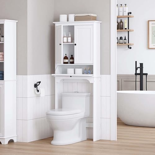 white over the toilet storage cabinet adjustable shelves - over the toilet storage cabinet