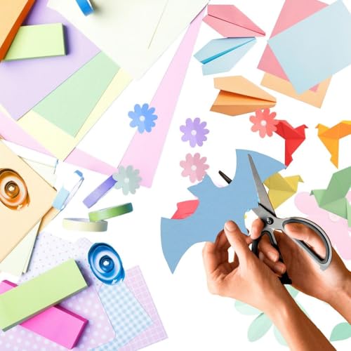 Image of CVANU Premium A4 Color Paper Sheets Bergamo Blue 120 GSM Color Art Papers for Kids DIY Arts and Crafts| Scrapbooking| Card Making (Pack of 75)