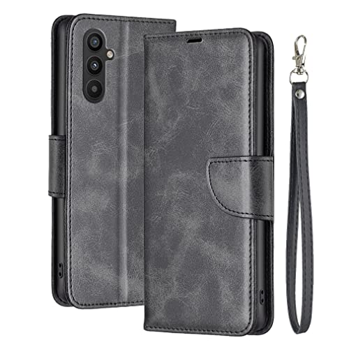 Cover per Samsung Galaxy A34 Custodia pelle per A34 Portafoglio Porta con Carte di Credito Antiurto silicone per A34 Nero