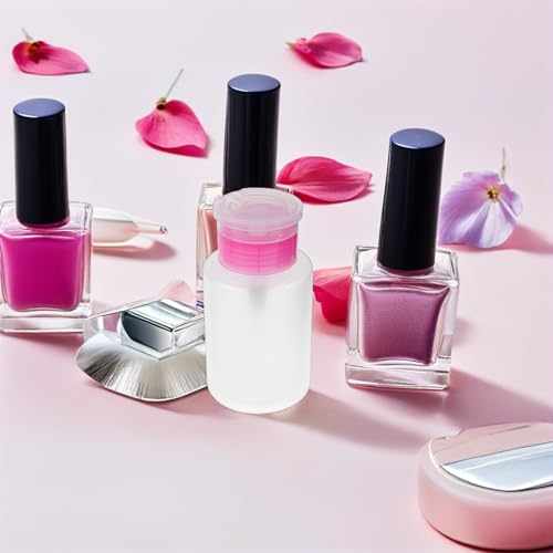 Flacons pompe à pression rechargeables pour ongles et soin