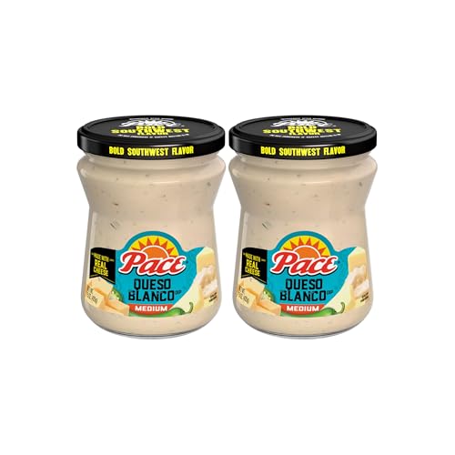 Pace Medium Queso Blanco Cheese Dip, 15 oz (Pack of 2)