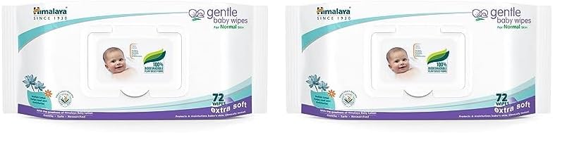 Himalaya Gentle Baby Wipes, 72 Wipes,White (Pack of 2)-image-8