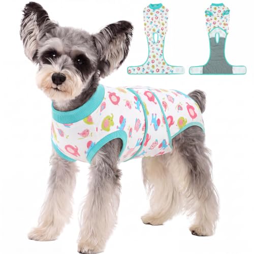 Image of Kuoser Recovery Suit for Dogs After Surgery, Dog Surgical Recovery Suit Female Male Spay Neuter, Anti-Licking Dog Onesie for Abdominal Wounds Skin Disease, Pet Surgery Bodysuit Cone Alternative, XS