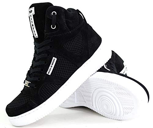 Tenis Botinhas Cano Alto Top Fitness Casual Academia Preto Tamanho:41
