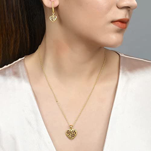 Peek-a-Boo Hearts Pendant Set
