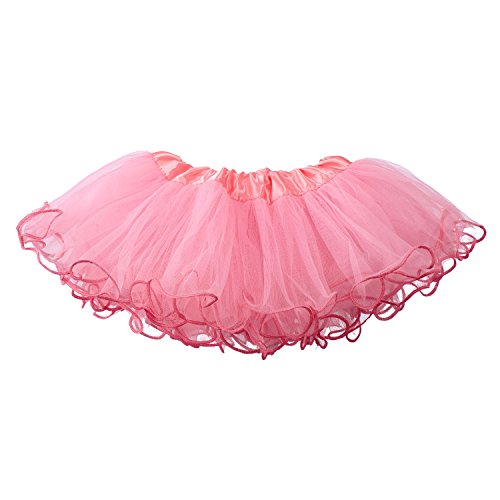 My Lello Baby Tutu Ruffled Scallope Edge Skirt 5-Layer (Newborn - 3mo.) Bubblegum Pink
