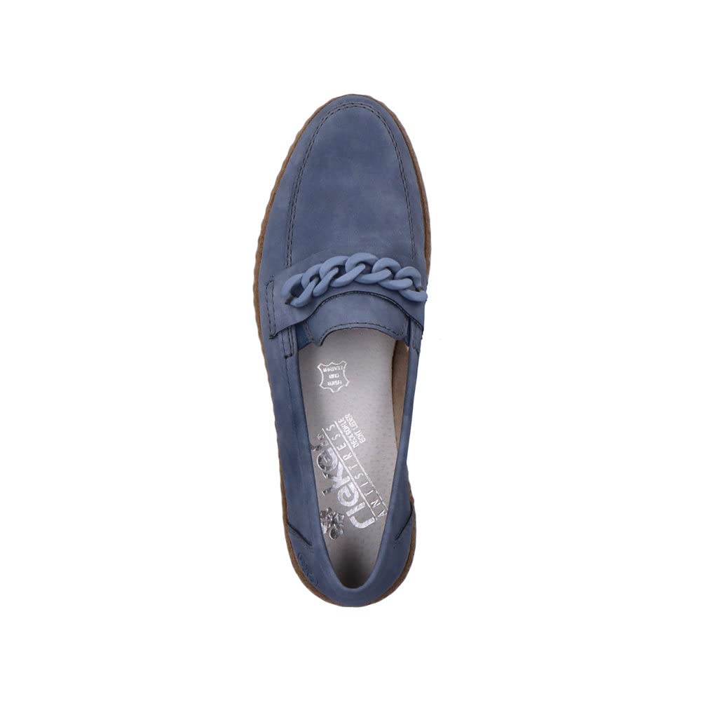 Rieker Damen Slipper 51863, Frauen Slip On,lose Einlage