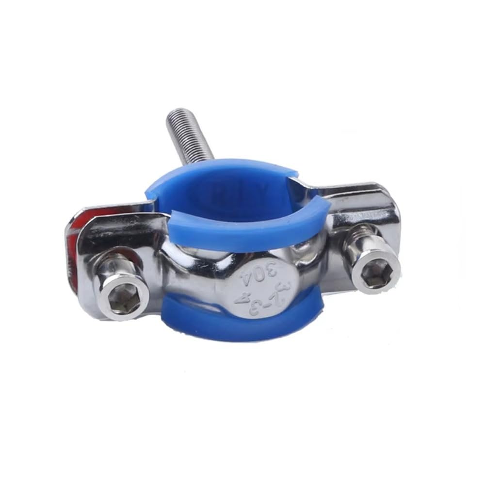 Morsetto for gancio for tubo in acciaio inossidabile 304 con custodia blu Asta filettata M8 50mm for da 8-120mm(102-108mm)
