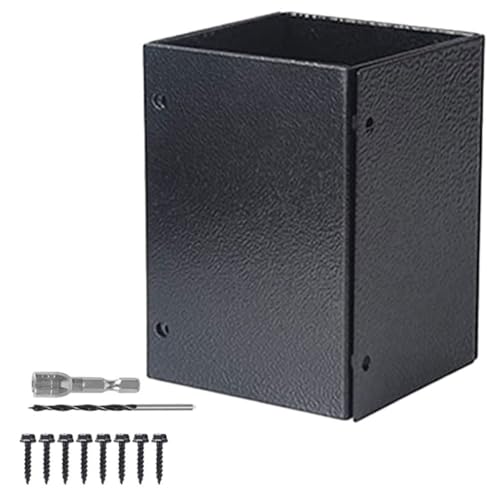 Protector de base de poste para buzón de acero inoxidable herraje regulable de 3.3 a 6 pulgadas 2