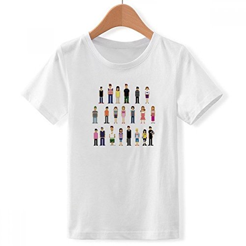 T-shirt pixel garçons DIYthinker idéal pour l'école et le jeu