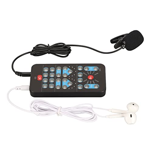 Voice Changer, Black Multifunctional Voice Disguiser for Live Broadcast