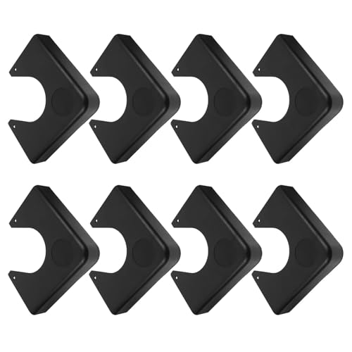Plaques d'angle de billard Gatuida anti-chocs | Protection renforcée noire lot de 8