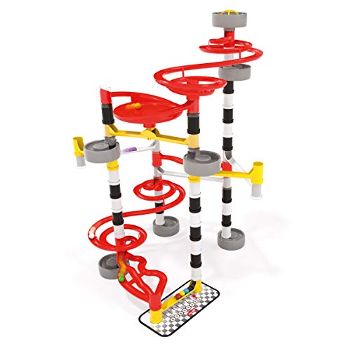 Quercetti Migoga Race Marble Run Toy - Launch 8 Colored Marbles To Race To The Finish, 80 Piece Set Promotes Stem Learning And Building Skills, For Kids Ages 6 Years And Up #TOP4