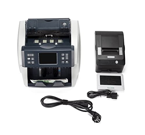 Contadores de billetes, Machine Machine Cis Valor Counter Mix Money Counter Kazajstan Perú Billnotes Máquina de conector de dinero con Lcd Mostrar(Dispaly printer)