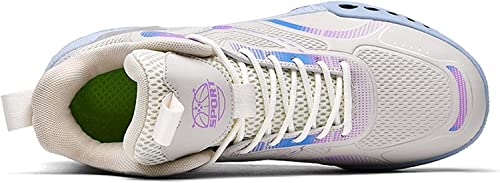 BTNCL Os tênis masculinos de basquete são antiderrapantes, leves, respiráveis ​​e esportivos de cano