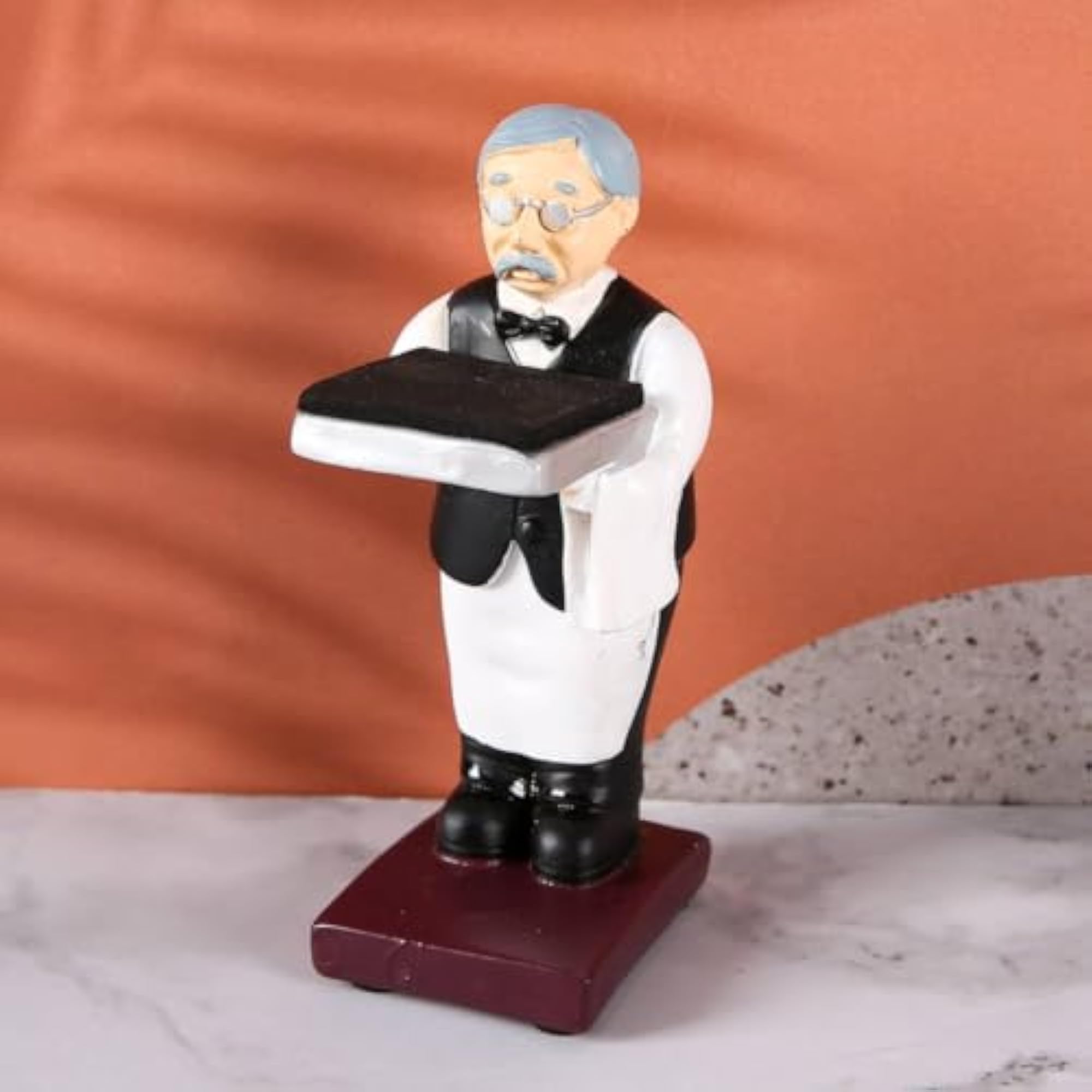 Compact Decorative Figurine Tray Tabletop Watch Stand