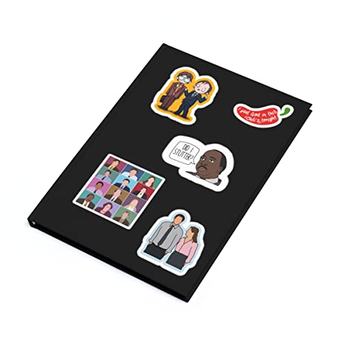 Image of CodersParadise 58-Piece Office & TV Show Stickers Pack | Waterproof, Residue-Free Vinyl Stickers for Laptop, Journal, Bike Helmet, Guitar & Mobile Case