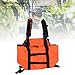 ZIZEV Huntings Strap Vest, 2 Bags 900D Nylon Adjustable Backpack Day Pack Large Capacity Orange for Outdoor Bird, Adjustable Padded Shoulder Straps, Quick Releases Buckle, Load Sharing