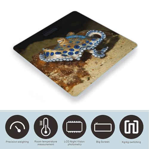 Báscula digital Blue Ring Octopus con vidrio templado miniatura 3