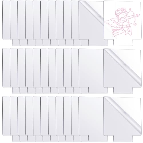 36 hojas acrílicas 2 mm transparentes para proyectos DIY