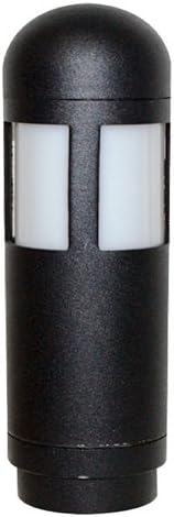 Westgate Mfg. WE-109 20W 12V Cast Aluminum Single Slotted Mini-Bollard Path Light Black
