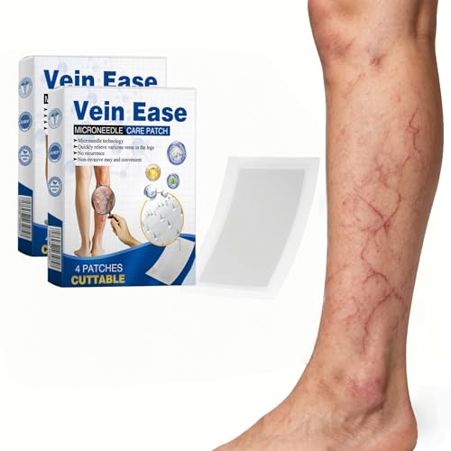 Vein Ease Microdarts Care Patch Professional Varicose Veins Treatment for Legs Patches Vein Ease Patch Ease blood Circulation Natural Ingredients Leg Treatment for All Skin Types