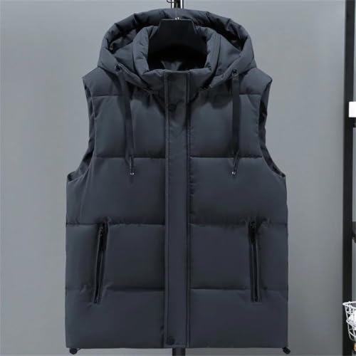 Doudoune sans manches grande taille avec capuche protectrice intégrée - 3