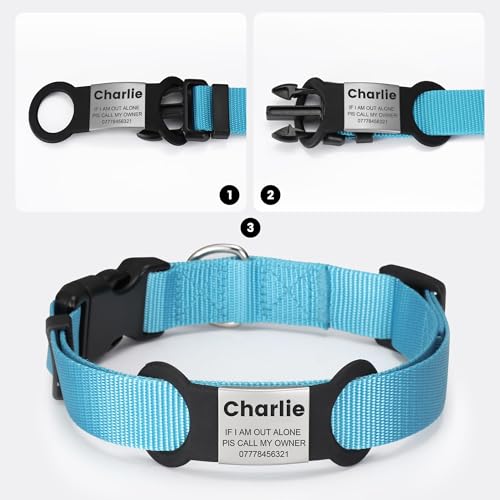 YEHANTI Hundemarke mit Gravur - Leise Silikon Hundemarke Personalisiert mit Name, Telefonnummer und Adresse - Personalisierte Anhänger Marke für Hunde, Katzen und Welpen (Schwarz-Schwarz, M)