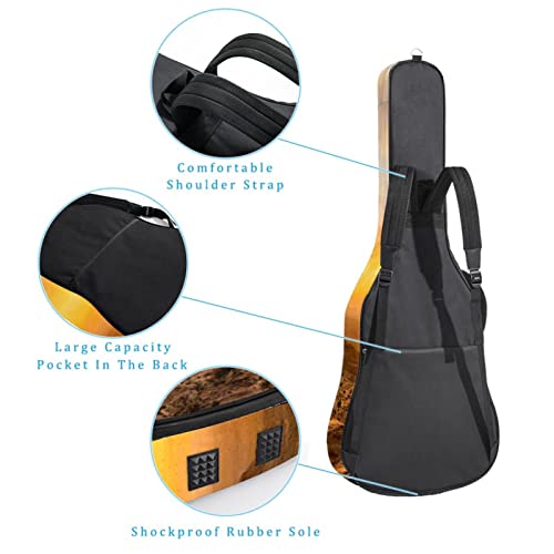 Hondank Housse de transport étanche pour guitare avec bandoulière réglable Motif paysage et coucher de soleil… - Les Beatles, Paul McCartney, John Lennon, RIngo Starr, George Harrison Hondank Housse de transport étanche pour guitare avec bandoulière réglable Motif paysage et coucher de soleil… – Image 4