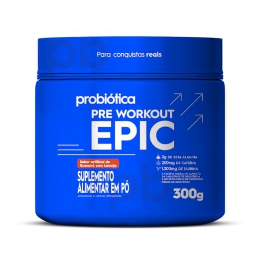 Epic Pré Treino 300g - Probiotica (Guaraná com Laranja)