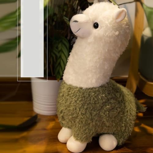 Peluche alpaga vert de 65cm Qianly pour coussin de salon - 4