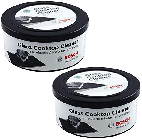 Bosch 12010030 Glass Cooktop Cleaner For Electric & Induction Cooktops Set of Two 12-ounce tubs