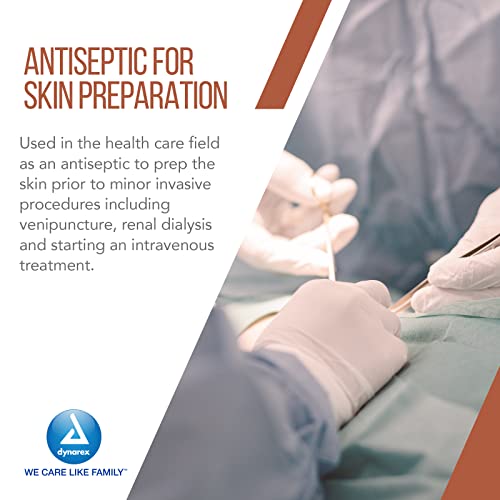 Image of Dynarex Povidone-Iodine Prep Solution, Antiseptic Solution for Skin and Mucosa, Ideal for Surgical Site Preparation, Contains Povidone Iodine 10%,1 Case of 48 4 fl. oz. Povidone-Iodine Bottles