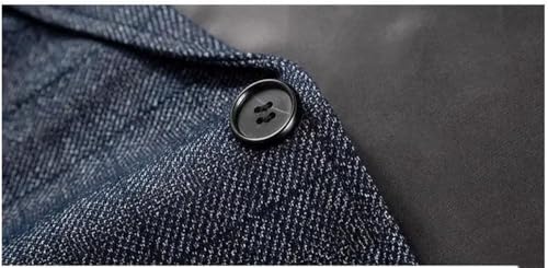 Men's Slim Fit Plaid Jacket Business Formal Notched Lapel Casual Suit Coat Tuxedo Jackets3