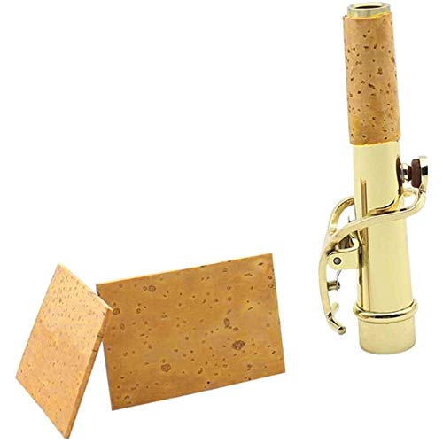 MUPOO 10 Pcs Universal Sax Saxophone Neck Joint Cork Sheet, Instrument Accessories for Alto/Soprano/Tenor Saxophone