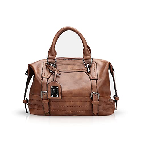 Sac diagonal au fini Oil Wax brillant avec bandoulière amovible de qualité