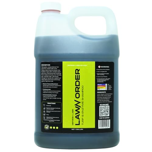 Refresh Labs LawN Order Artificial Turf Cleaner & Odor Eliminator Enzyme Powered Pet & Kid Safe Removes Pet Mess Smells (1 Gallon)