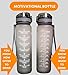 TA-DA Motivational Bottle with Can Cooler | 32 oz tells you How Much you Should and Did Drink | With Can Cooler it is Warmer and Colder and Comfortable | Great to Use for Fitness Gym Office Home |