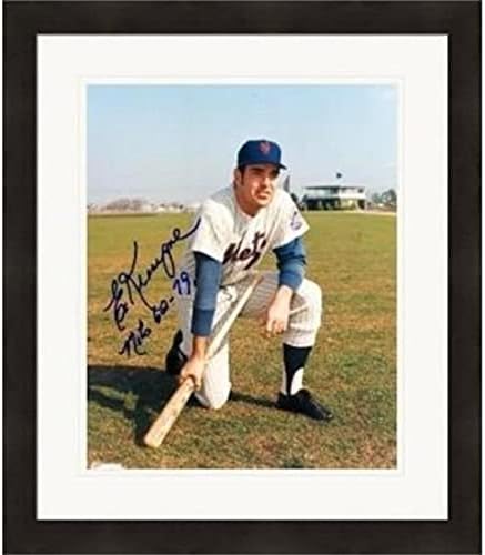 Autograph Warehouse 410496 Ed Kranepool Autographed 8 x 10 in. Photo New York Mets kneeling Inscribed Mets 62-79 Matted